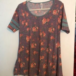 Lularoe floral perfect tee